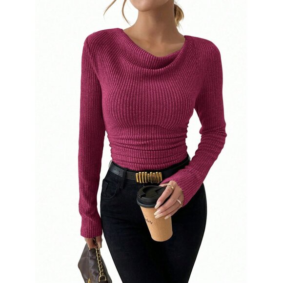 WILA Women's Ribbed Sweater - Beige - Picture 2 of 3